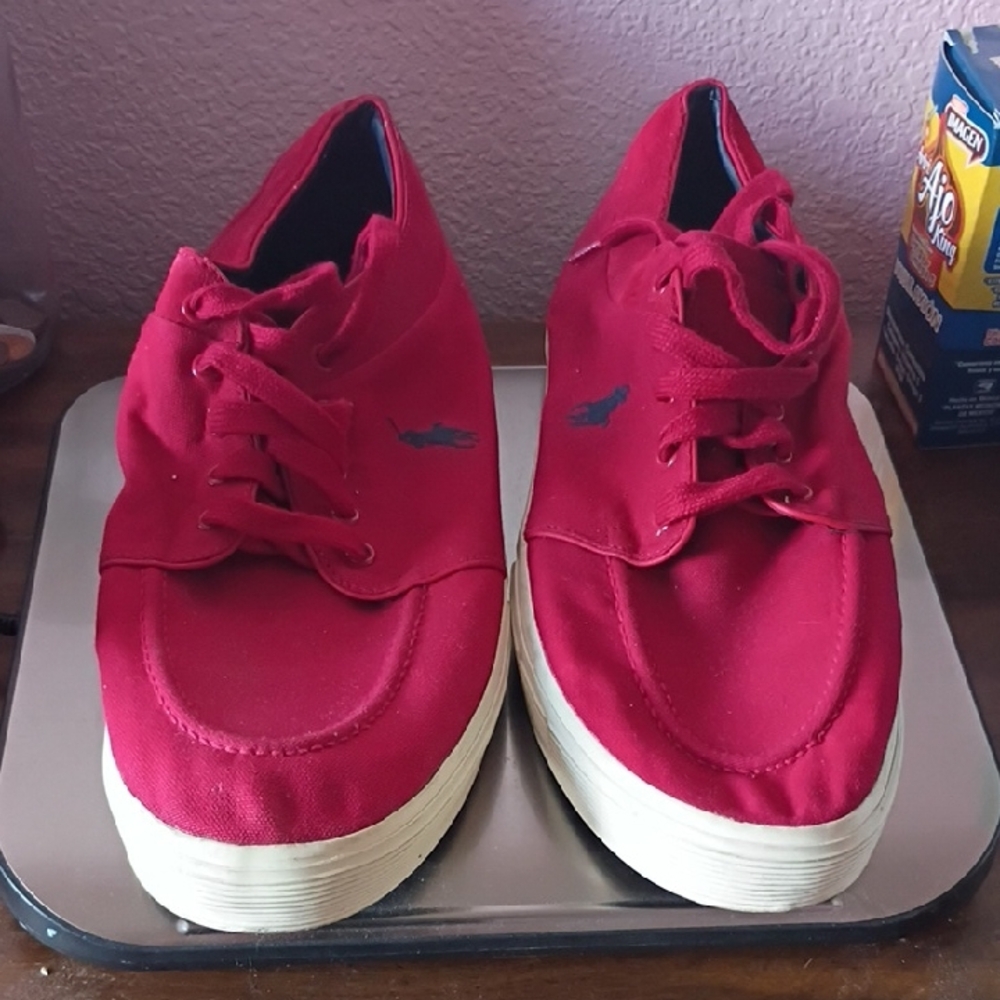 Polo by Ralph Lauren Blue and Red Sneakers